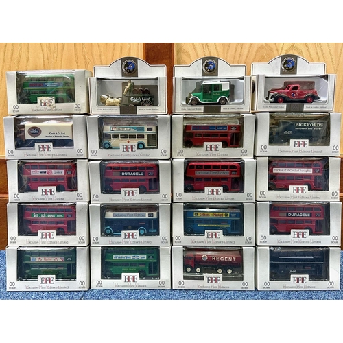 1392 - Gilbow EFE Vehicles Interest. Boxed lot of EFE Gilbow Vehicles, Mostly Buses together with 3 Lledo B... 