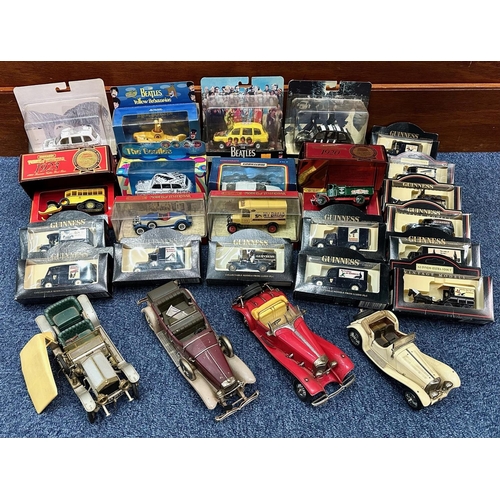 1404 - Collection of Boxed Collector's Vehicles. Various Makes and Models, Includes Loose Vintage Style Car... 