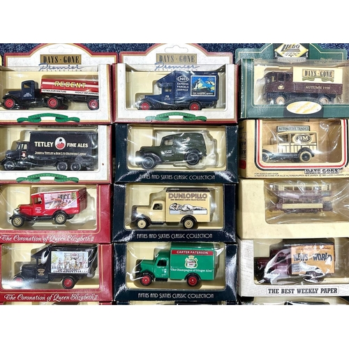 1411 - Box of Lledo Vehicles, Various Trucks / Vans etc + Some Other Vehicles. Please See Photos for Models... 