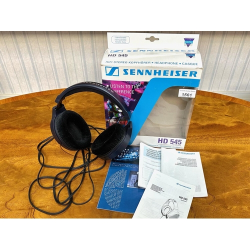 1561 - Sennheiser HD 545 Headphones, boxed with instructions.