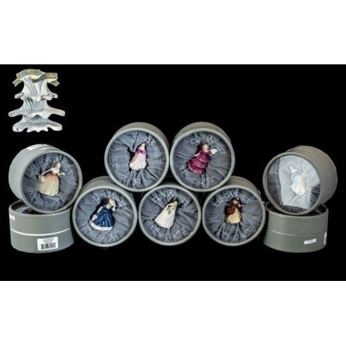 488 - Collection of Royal Doulton Tiny Pretty Ladies, comprising Belle, Lauren, Rachel, Rebecca, Jessica, ... 