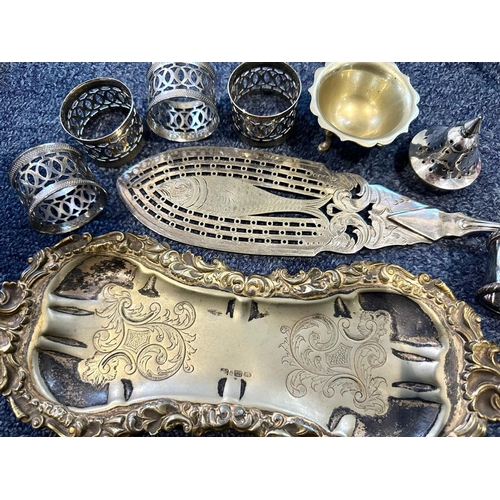 1237 - Collection of Plated Ware, including cutlery, boxed sets, trays, servers, napkin rings, etc.