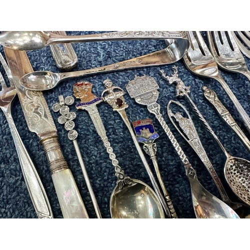 1241 - Large Collection of Boxed & Loose Plated Ware comprising assorted stainless steel boxed cutlery, bre... 