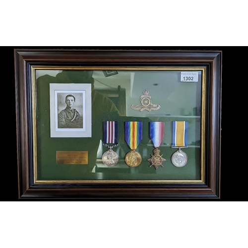 1302 - WW1 Bravery In The Field Group Of Three Medals, Together With WW2 Special Constable Medal And War Me... 