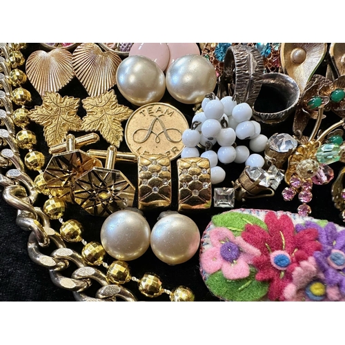 484 - Collection of Vintage Earrings. Costume Jewellery, Earrings, Necklaces etc.