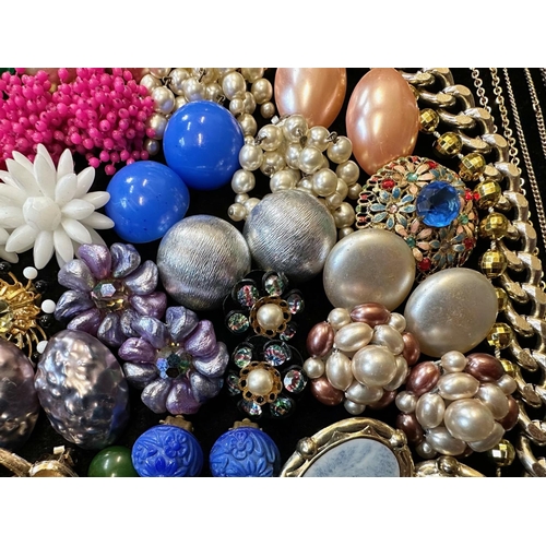 484 - Collection of Vintage Earrings. Costume Jewellery, Earrings, Necklaces etc.