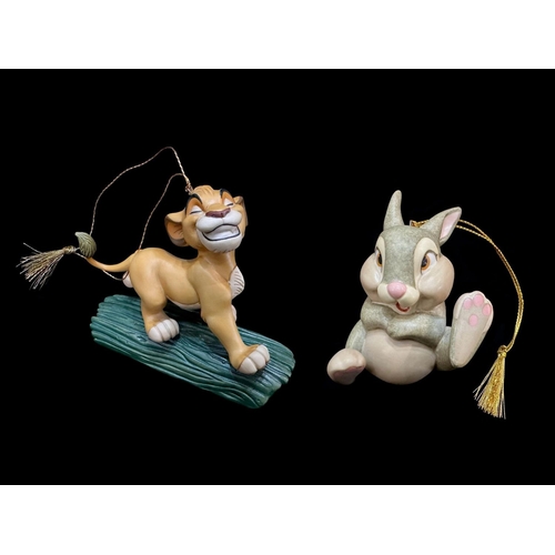 641 - Six Walt Disney 'Classic Collection' Figures, with Certificates of Authenticity, comprising Simba fr... 