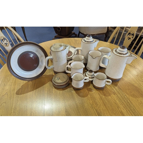 651 - Large Quantity of Assorted Denby Tableware, 'Potters Wheel' Pattern, complete collection of plates o... 