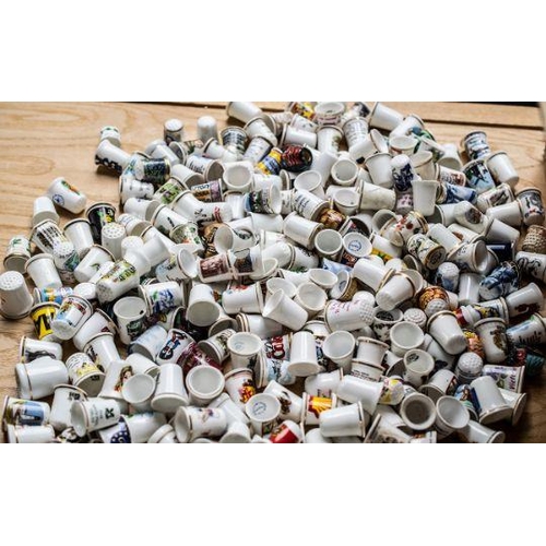 690 - A Large Collection of Ceramic Thimbles, collected over the years by a private collector. Plenty to s... 