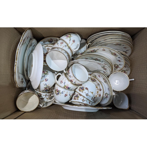 716 - Large Collection of Pottery, tea service with cups, saucers and side plates, floral design, together... 