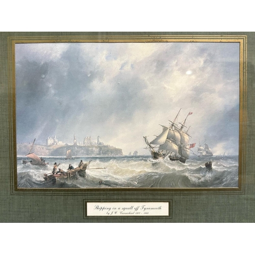 919 - Collection of Four Maritime Prints by J M Carmichael 1800-1868, titled 'Tea Clippers Leaving Port 18... 