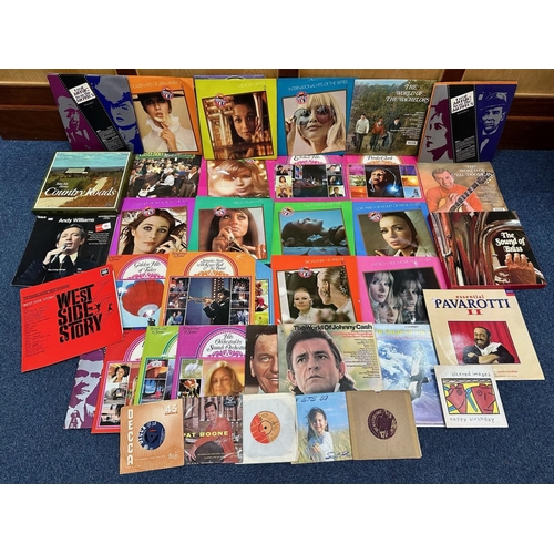 1427 - Collection of Vinyl Albums and 45's, 40 albums including Country & Western, Folk, Jazz, Frank Sinatr... 