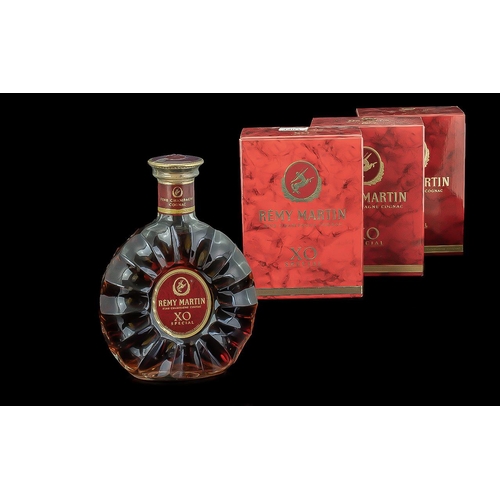 1429 - 3 x Remy Martin X.O Excellence Fine Champagne Cognacs.