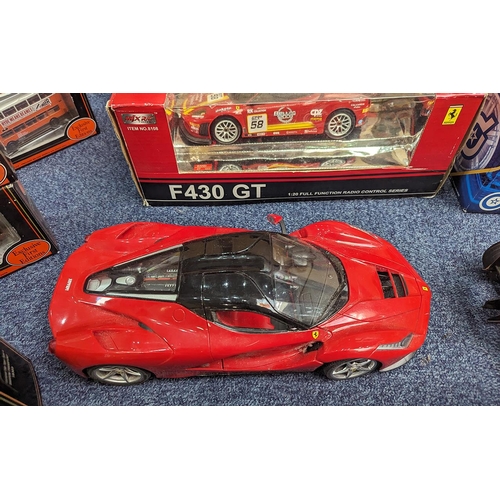 1454 - Collection of Large Die Cast Model Cars, comprising Rastar Group Ferrari scale 1/14, Carisma racing ... 