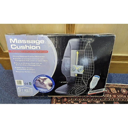 1561 - Massage Cushion with Remote Control, made by Gift House International, in original box.