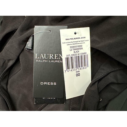 1564 - Ralph Lauren Black Cocktail Dress, brand new with tags and original box, style 'Le Transition' size ... 