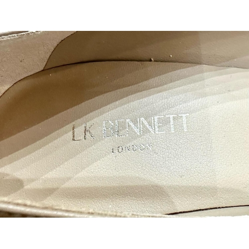 1566 - L K Bennett of London - Two Pairs of Brand New Shoes, comprising a pair of nude court shoes size 37 ... 