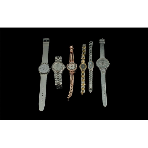 337 - Good Collection of Fashion Watches. Various Shapes and Makes, Includes Rotary, Vogue, Swatch etc. ( ... 