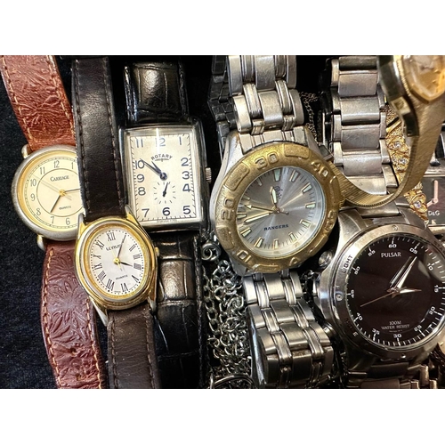 404 - Collection of Ladies & Gentleman's Wristwatches, comprising Guess, Pulsar & Breitling boxed watches,... 