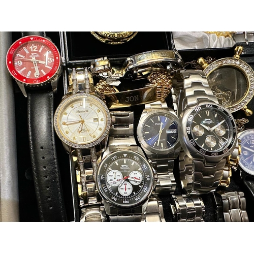 406 - Collection of Gentlemen's Wristwatches comprising Slazenger, Avi-8, Pulsar, Amadeus, Gianni Sabatini... 