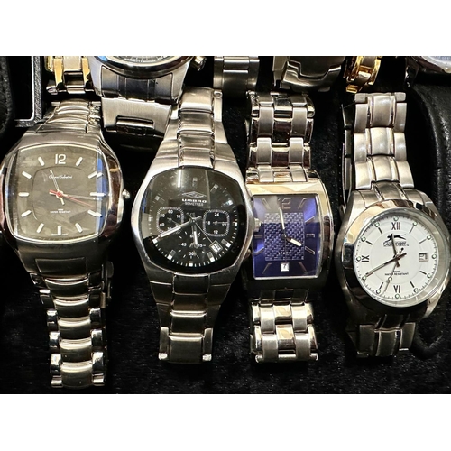 406 - Collection of Gentlemen's Wristwatches comprising Slazenger, Avi-8, Pulsar, Amadeus, Gianni Sabatini... 