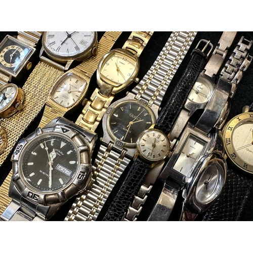 362 - Collection of Gents & Ladies Wristwatches, bracelet and leather straps, makes include boxed Accurist... 