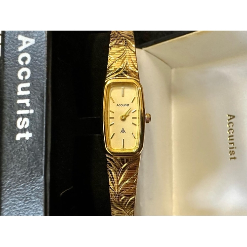 362 - Collection of Gents & Ladies Wristwatches, bracelet and leather straps, makes include boxed Accurist... 