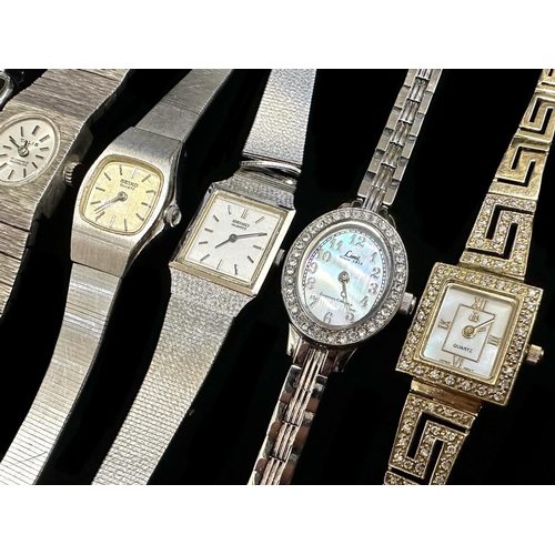 313 - Collection of Fashion Watches + A Silver Plated Pocket Watch. Different Styles and Lengths. A/F Cond... 