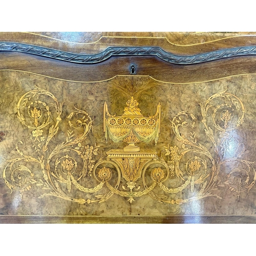 1050 - A 19th Century French Ladies Bonheur De Jour Writing Desk of typical form with gilt brass gallery an... 