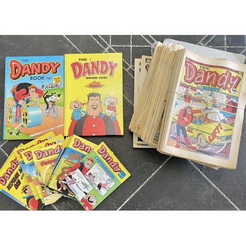 1403 - Two Boxes of Dandy & Beano Annuals & Comics, 141 in total, comprising Beano -70 comics (1979-1988), ... 