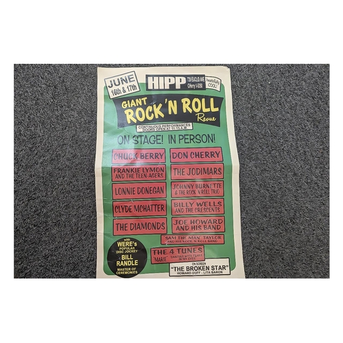 1477 - Rock 'N' Roll Original Poster Card - 1950's And Used In American Record Store To Advertise Great Sho... 