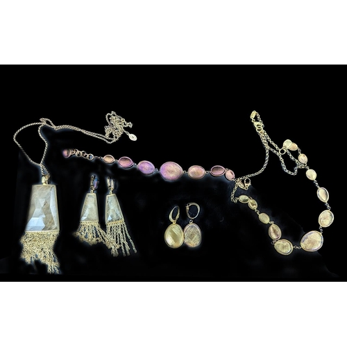 332A - Braybrook & Britten Jewellery Interest. Collection of Jewellery, Includes Necklace & Matching Earrin... 