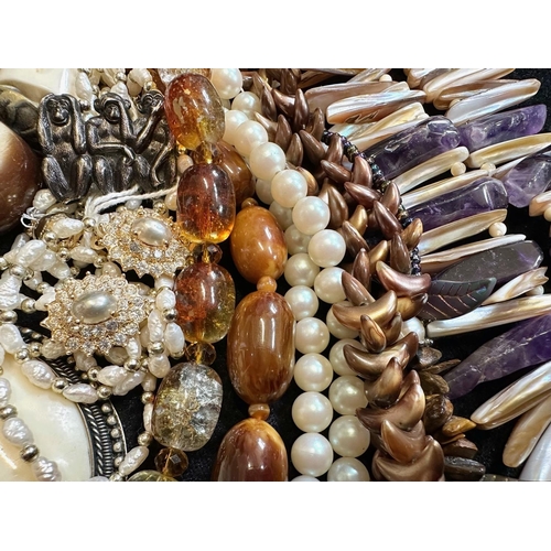 360 - Good Collection of Costume Jewellery. Includes Beads, Necklaces, Bracelets etc. Together with anothe... 