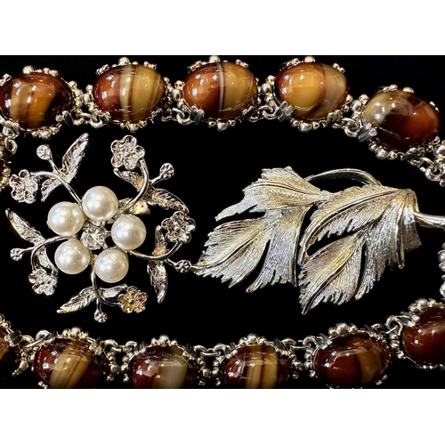 377 - Collection of Quality Costume Jewellery, including three pairs of Lisner clip on earrings, a pair of... 