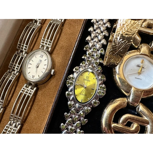 421 - A Collection of Ladies Wristwatches,  to include Rotary, Seiko, Accurist, Seksy, Ingersoll, Pulsar, ... 