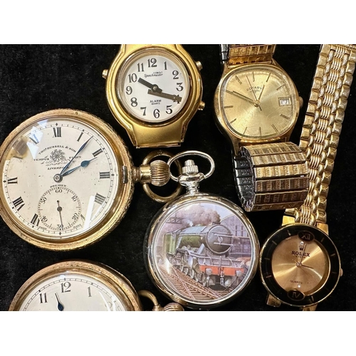 430 - Collection of Assorted Ladies & Gentleman's Wristwatches, bracelet and leather straps, including RJW... 