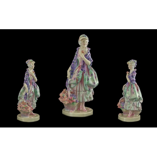 541 - Royal Doulton Hand Painted Early Figure 'Phyllis', HN1420, Reg.no.755940, designer L.Harradine, issu... 