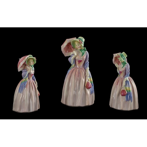 542 - Royal Doulton Signed and Early Hand Painted Figure 'Miss Demure', HN1402, Reg.no.753474, designer L.... 