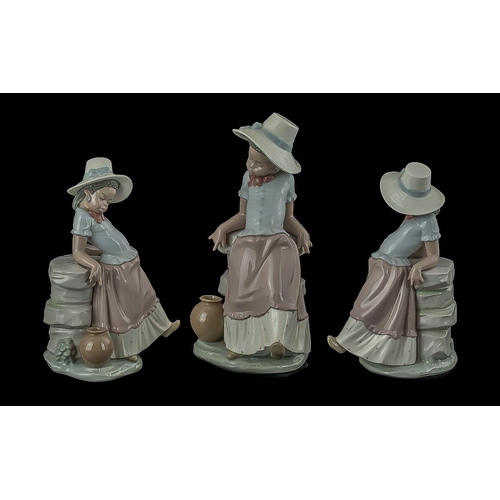 559 - Lladro Hand Painted Porcelain Figure ' A Steppin Time ' Model No 5158. Designer Jose Roig, Issued 19... 