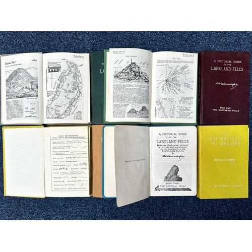 1381 - Lake District Interest - Nine Pictorial Guides to the Lakeland Fells, by A Wainwright.