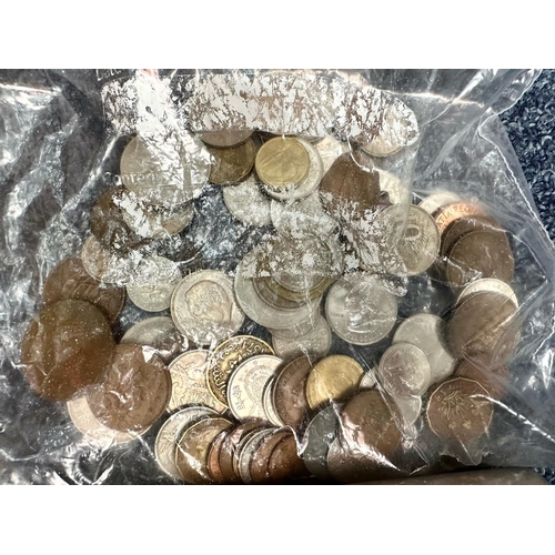 1419 - Quantity of Low Value Coins, to include Commemorative Crowns, odd nickel, Britain's first decimal co... 