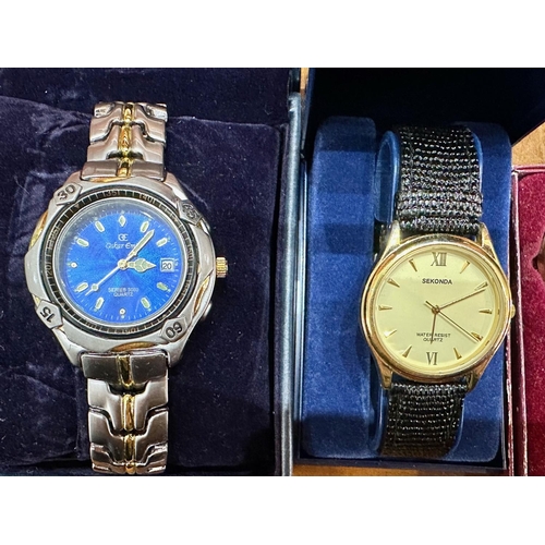 386 - A Collection of Ladies & Gentleman's Wristwatches, mostly boxed to include Oskar Emil, Accurist, Rot... 