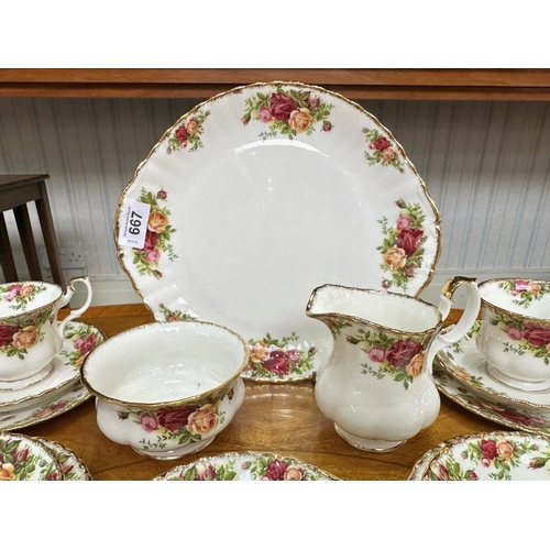 667 - Royal Albert 'Old Country Roses' Set, comprising six cups, saucers and side plates, a milk jug, suga... 