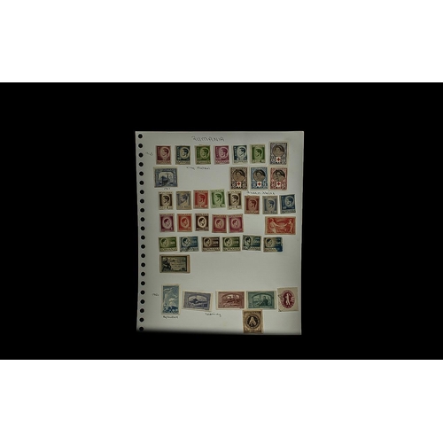 1345 - Stamps Interest - Romania (1862-1996) 1250+ Stamps Mint And Used On 60 Album Pages Inc Sets, Miniatu... 