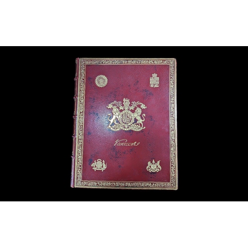 1350 - Fine Exhibition Binding Queen Victoria - Ltd and Numbered Edition by Richard Holmes 1897 Book, Libra... 