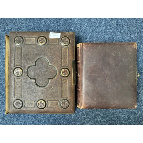 1355 - Two Carte-de-Visite Albums, leather cased, comprising family photographs, including wartime, Victori... 