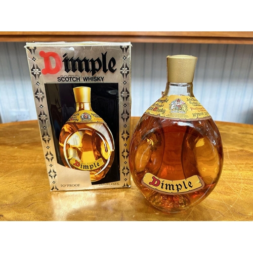 1390 - Bottle of 70% Proof Dimple Blended Scotch Whisky, boxed, by John Haig & Co. Ltd., Markinch, Scotland... 