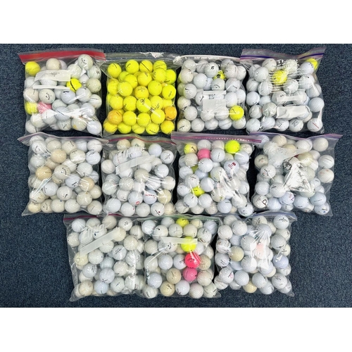 1411 - A Collection of Good Quality Golf Balls . To include many makes some of the better makes including T... 