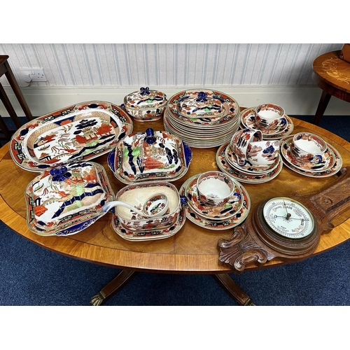 1432 - A Large Collection of Decorative Oriental Style Dinner Ware comprising of bowls, cups, side plates, ... 