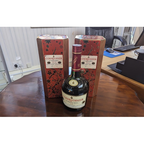 1482 - Two Courvoisier Boxed Bottles of VS Cognac, 40% - 70 cl.